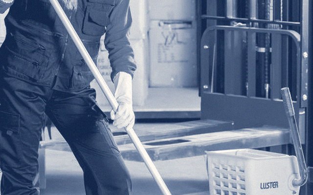 Scheduled janitorial attendance
